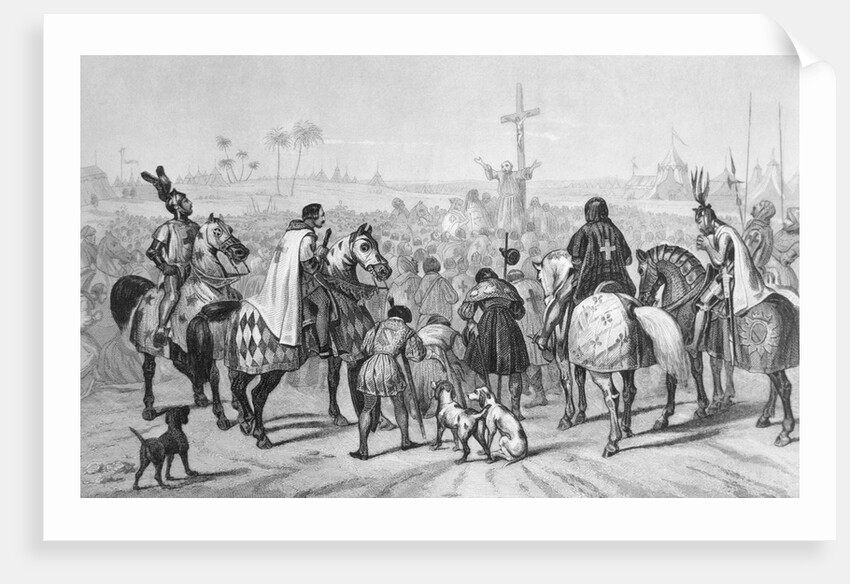Haranguing Crusaders Before Wall of Jerusalem by Anonymous