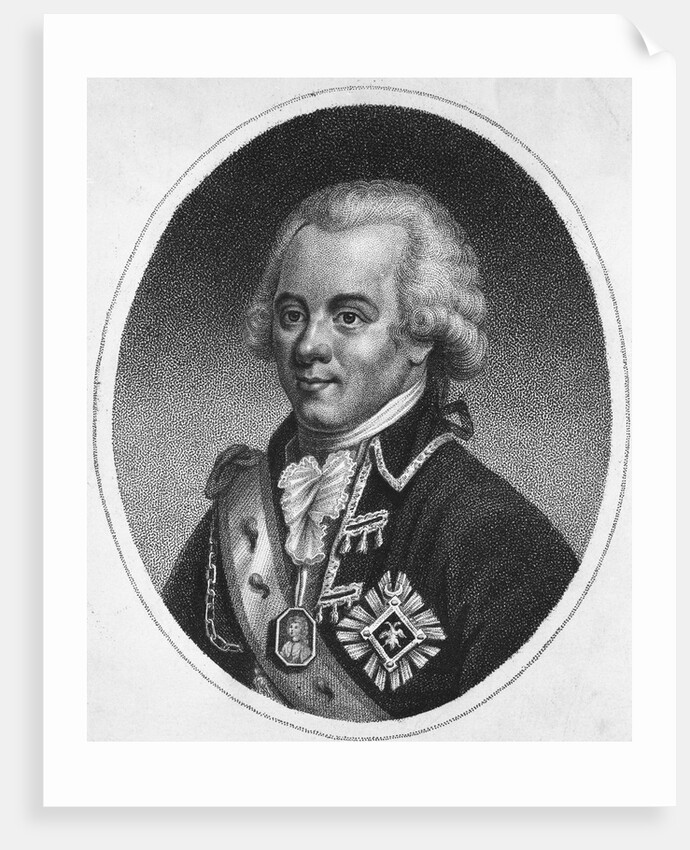 Portrait Engraving of Paul I, Emperor of Russia by Anonymous