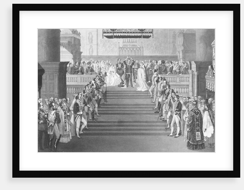 Drawing Depicting the Coronation of Emperor Alexander II by Anonymous