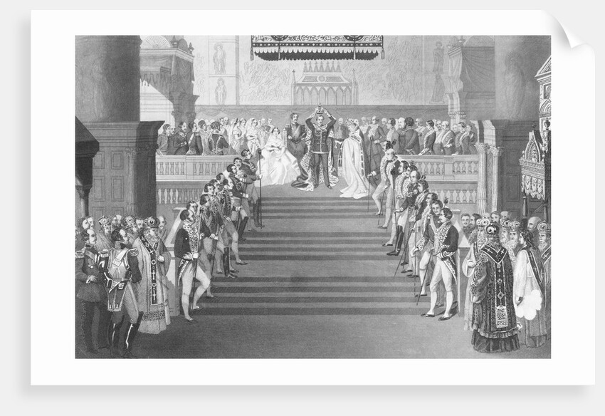 Drawing Depicting the Coronation of Emperor Alexander II by Anonymous