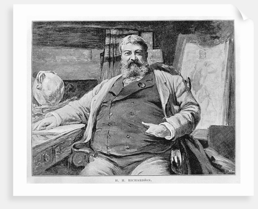 H. H. Richardson Sitting in Chair by Anonymous