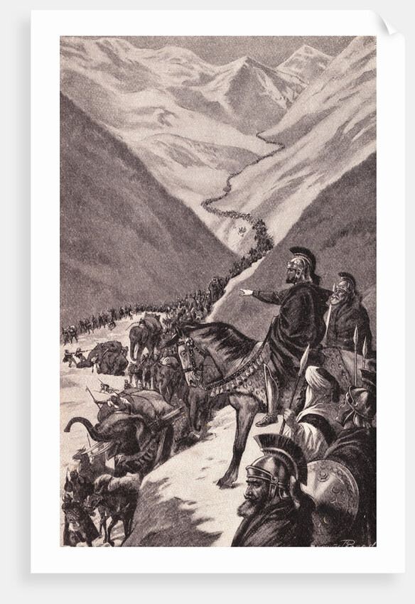 Illustration of Hannibal and His Army by Anonymous