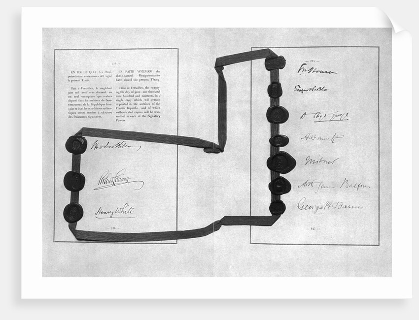 Treaty Of Versailles by Anonymous