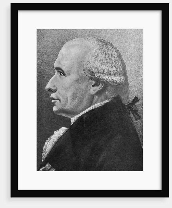 Lithograph Portrait of Gaspard Monge by Anonymous