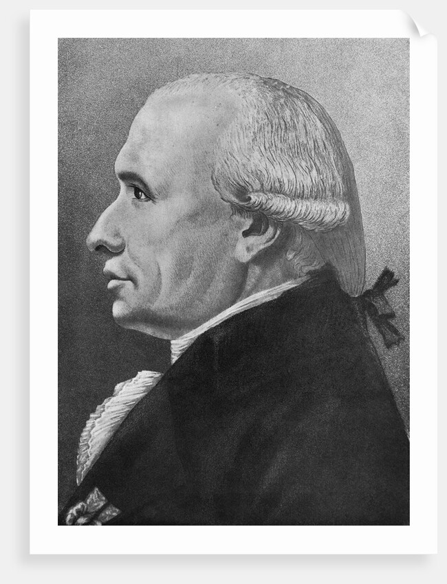 Lithograph Portrait of Gaspard Monge by Anonymous