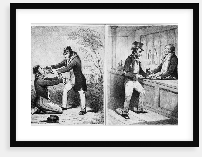 Which is the Worst, Deliver or Die! Deliver and Die! Illustration from Police Gazette by Anonymous