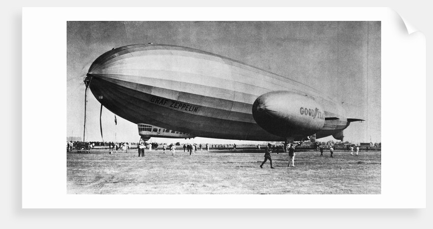 Landing of Graf Zeppelin on Field by Anonymous