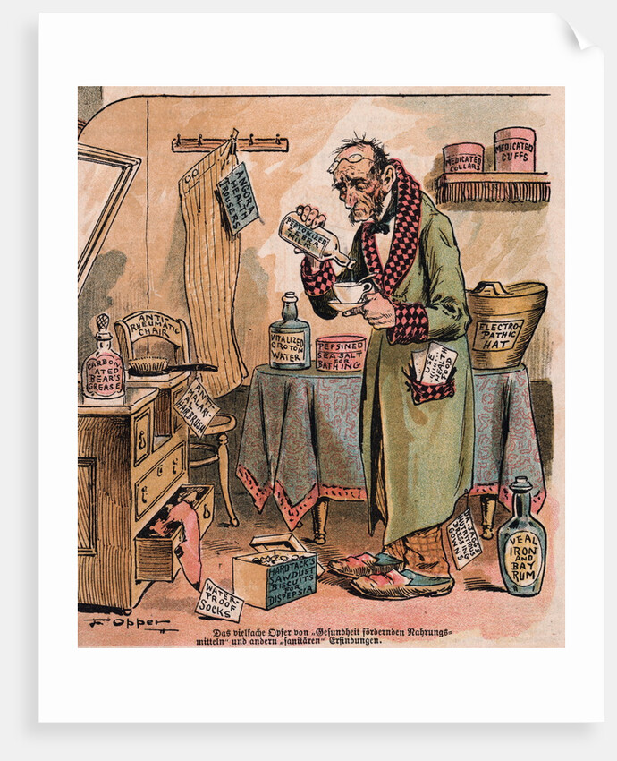 Cartoon of a Hypochondriac by Anonymous