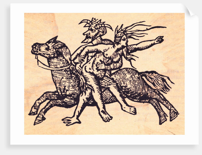 Devil Riding with Witch by Anonymous