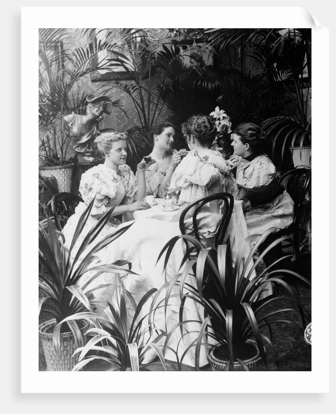 Victorian Ladies at Tea Luncheon by Anonymous