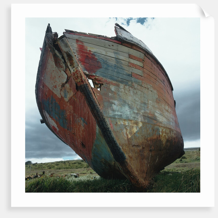 Abandoned Boat Hull by Anonymous