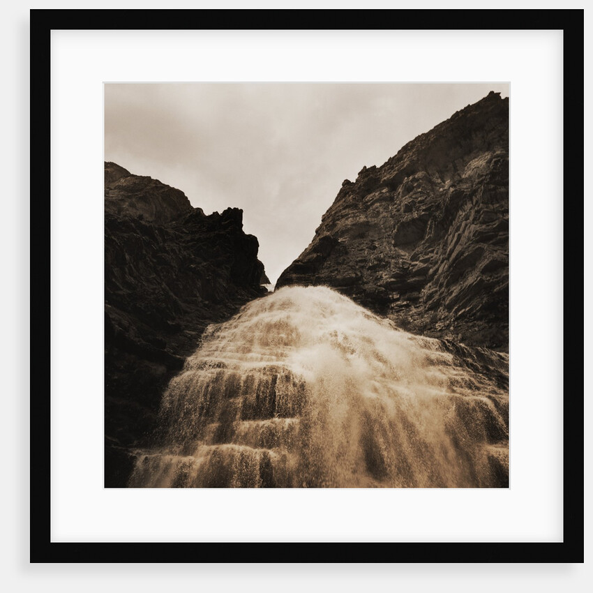 Waterfall Rushing Over a Cliff by Anonymous