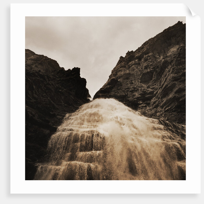 Waterfall Rushing Over a Cliff by Anonymous