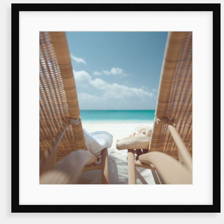 Beach Chairs on a Beach by Anonymous