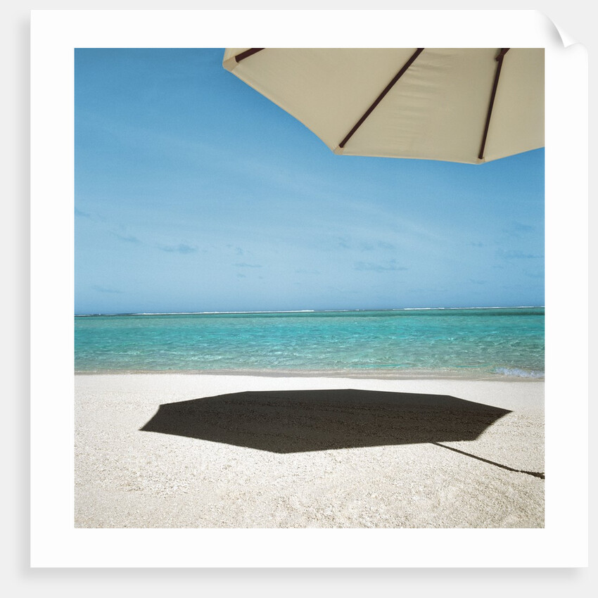 Shadow of Umbrella on the Beach by Anonymous