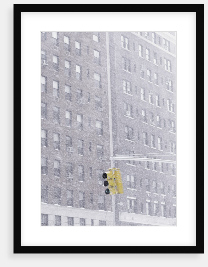 Urban Snow Scene by Anonymous