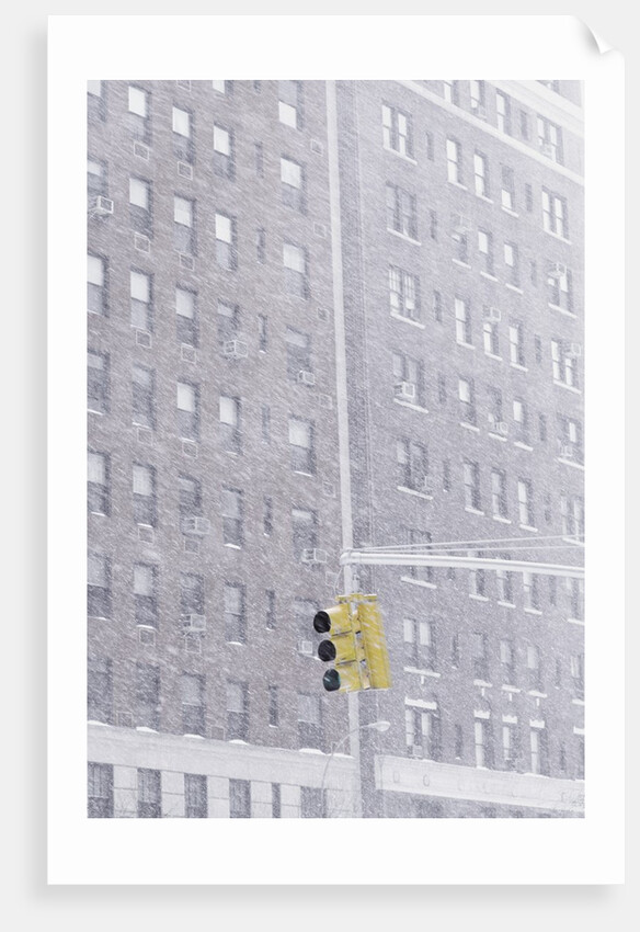Urban Snow Scene by Anonymous