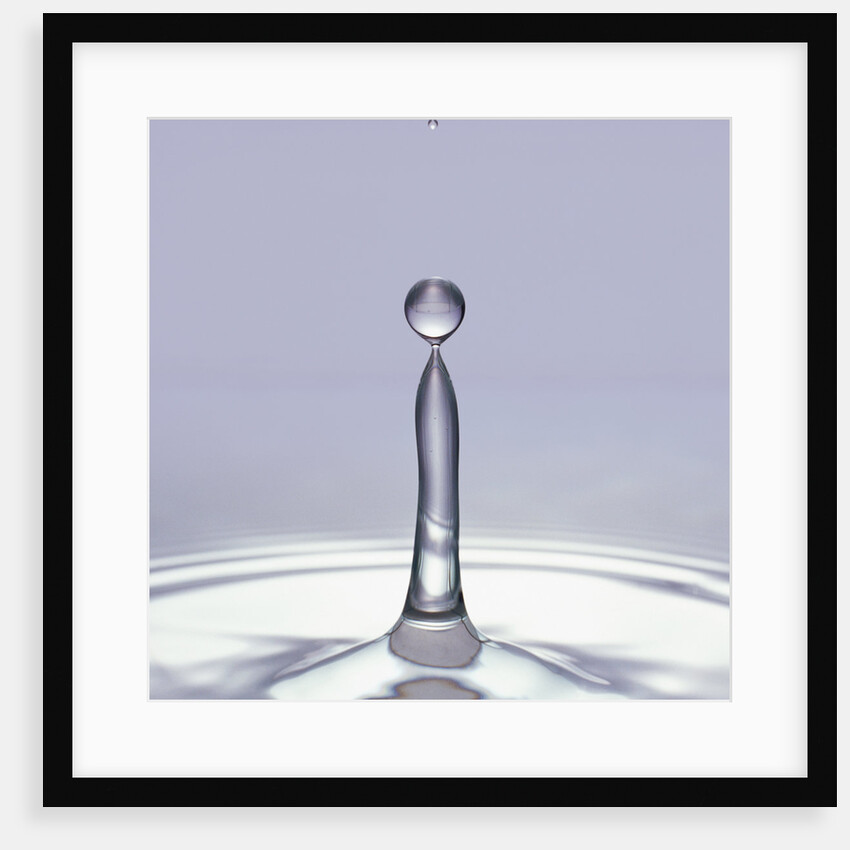 Droplet of Water and Ripple by Anonymous