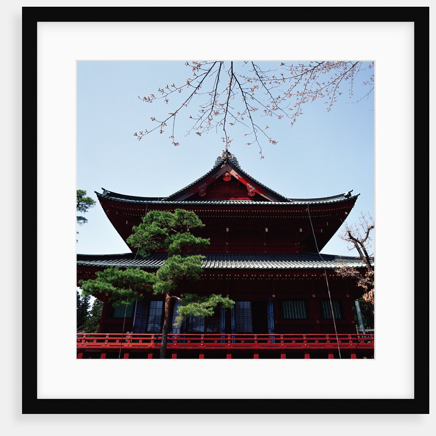 Exterior of an Asian building by Anonymous