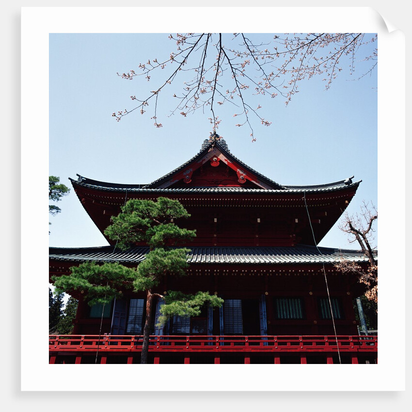 Exterior of an Asian building by Anonymous