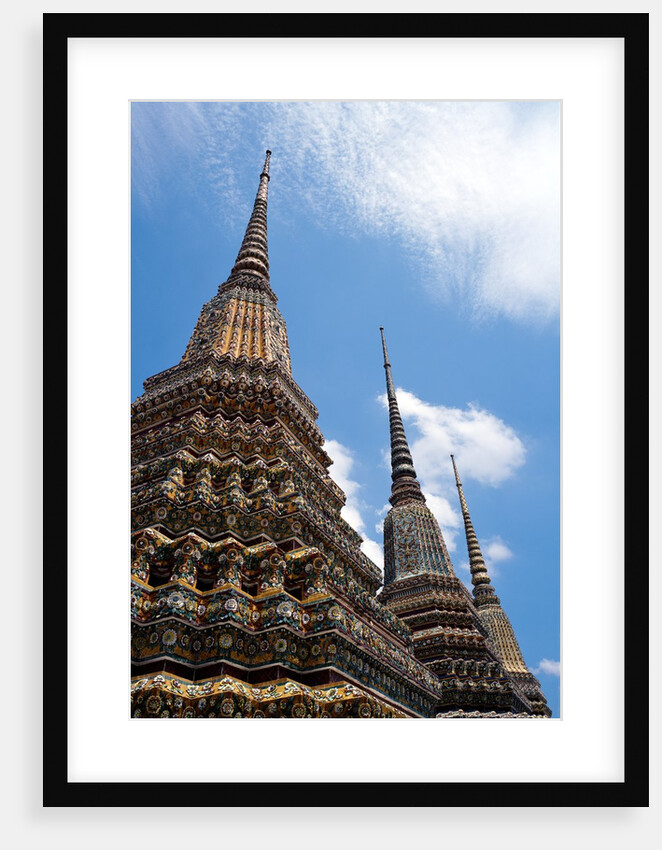 Temple Spires Bangkok Thailand by Anonymous