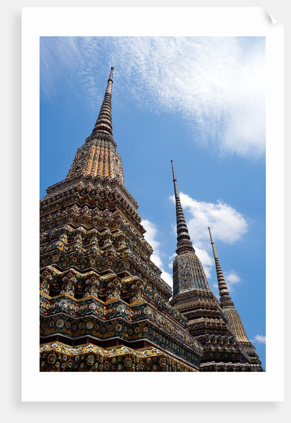 Temple Spires Bangkok Thailand by Anonymous