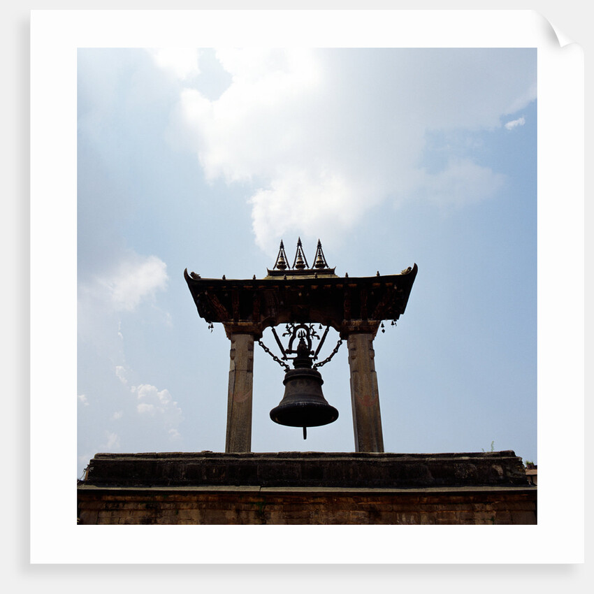 A bell tower and bell by Anonymous