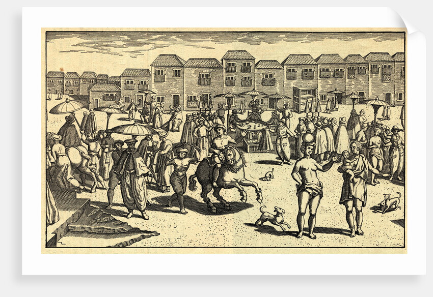 Citizens Shopping at Marketplace by Anonymous