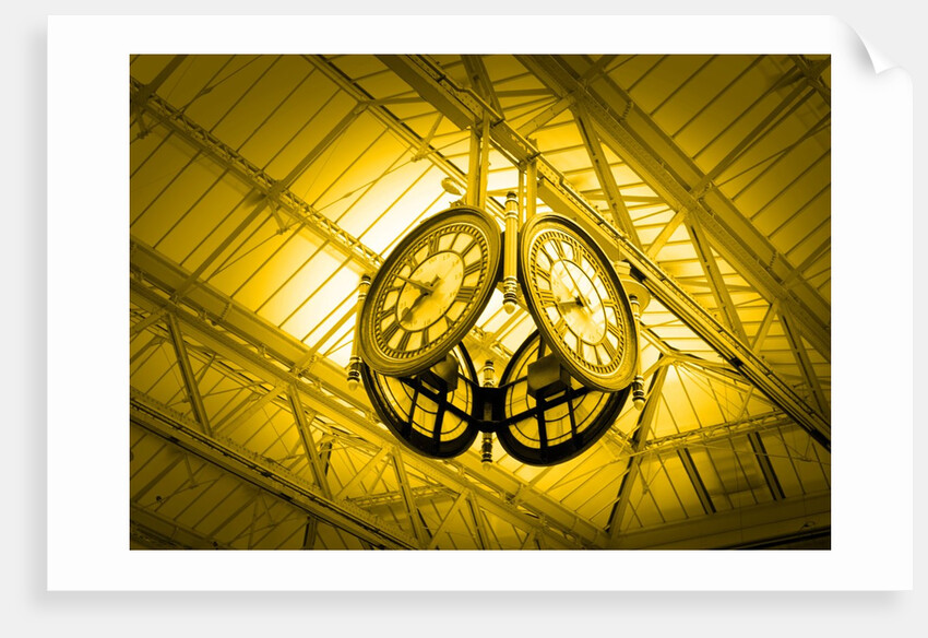 Clocks Hanging from Ceiling by Anonymous