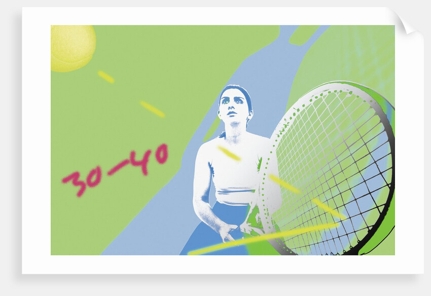 Tennis match by Anonymous