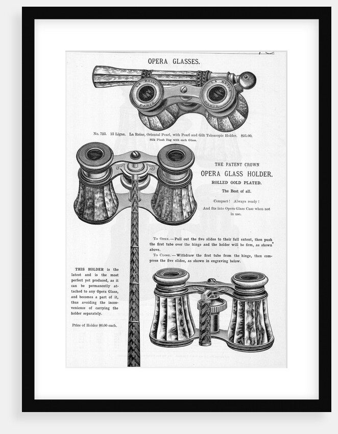 Advertisement For Opera Glasses by Anonymous
