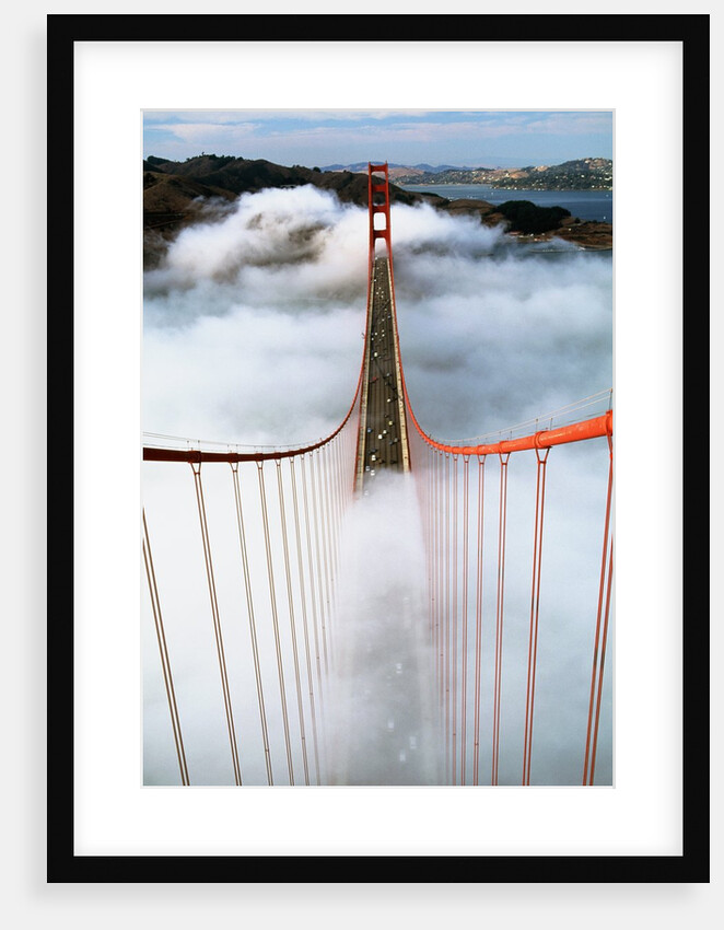 Golden Gate Bridge Wrapped in Fog by Anonymous