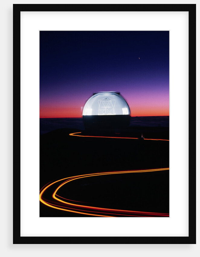 Keck Telescope at Sunset by Anonymous