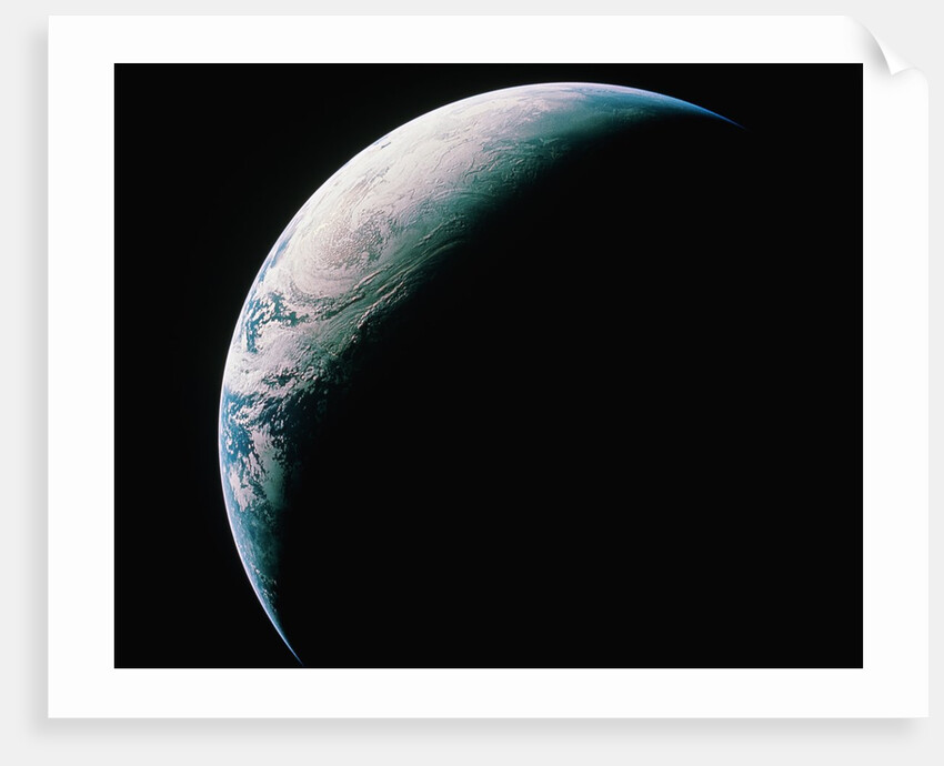 Crescent Earth from Space by Anonymous