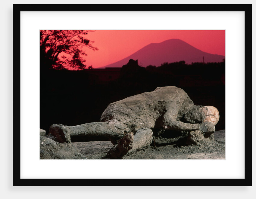 Cast of Pompeiian Victim of Mount Vesuvius by Anonymous