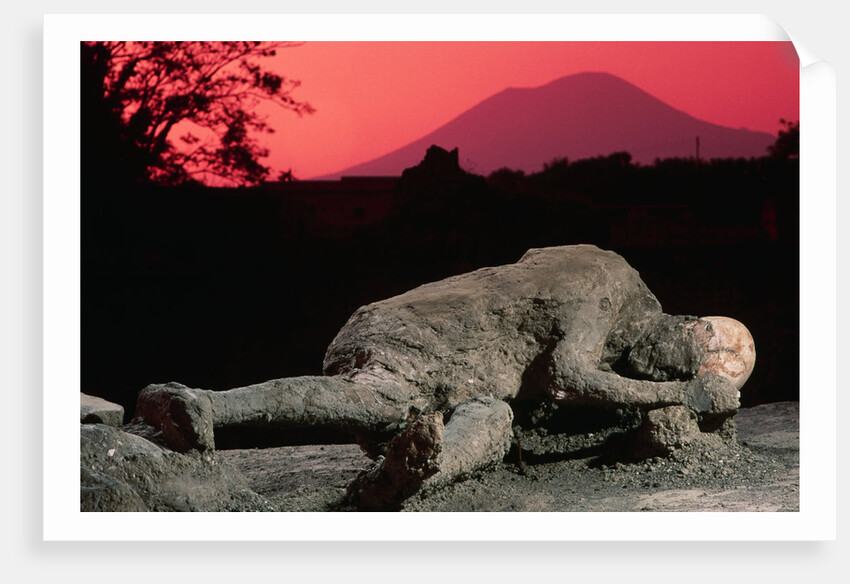 Cast of Pompeiian Victim of Mount Vesuvius by Anonymous