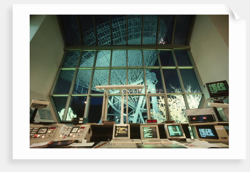 Control Room of a Radio Telescope in Germany by Anonymous