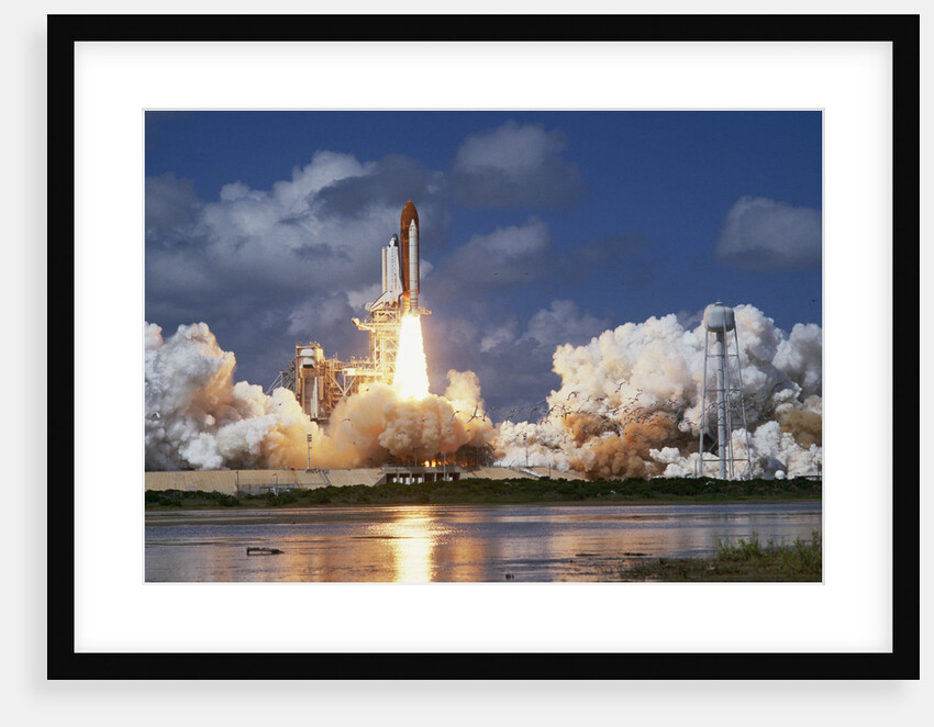 Launch of the Space Shuttle Discovery by Anonymous