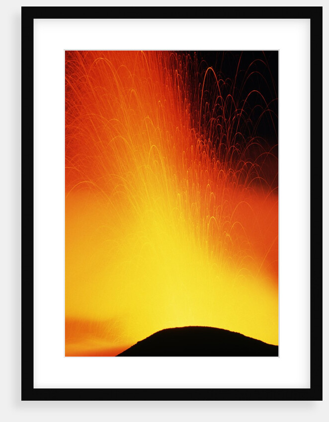 Lava Fountain at Stromboli by Anonymous