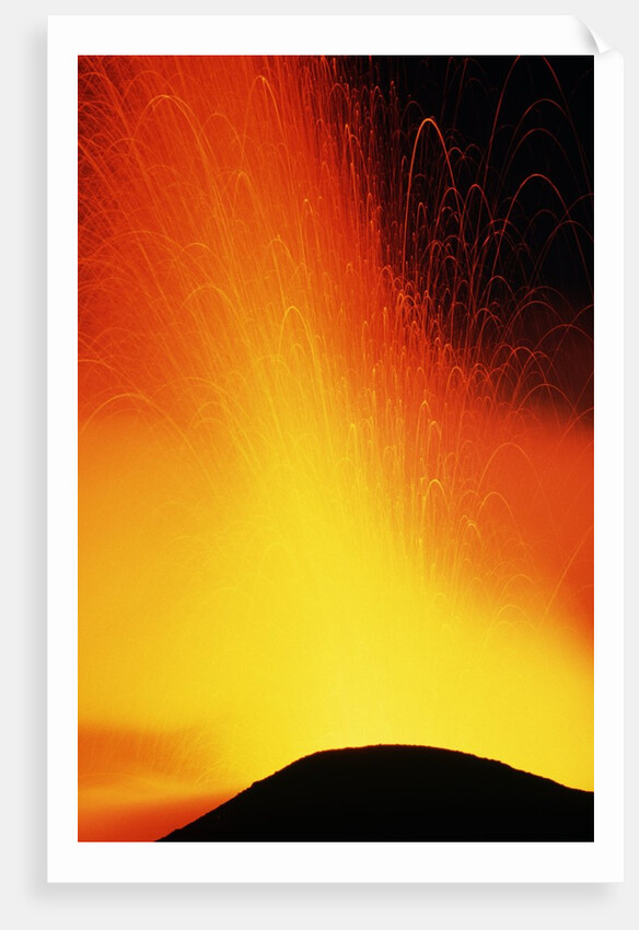 Lava Fountain at Stromboli by Anonymous