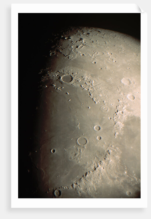 Mare Imbrium and Apennine Mountains by Anonymous
