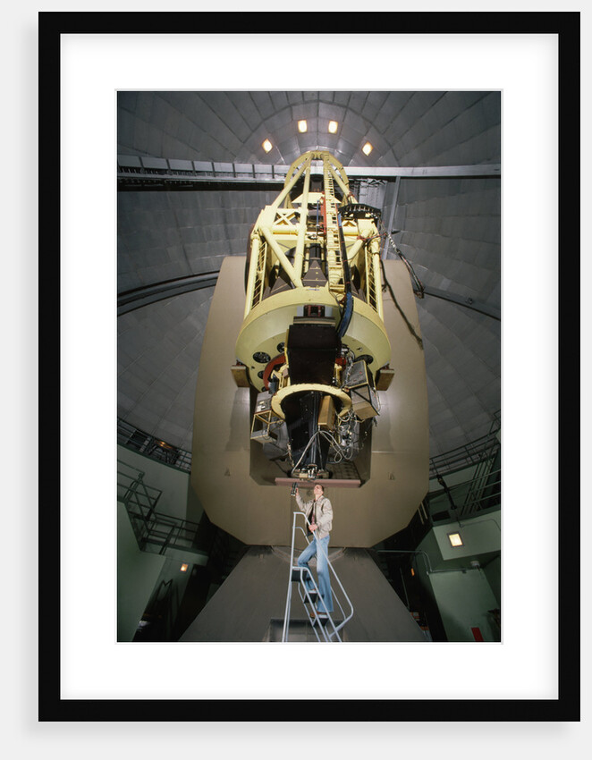 Dick Shaw Using Shane Telescope by Anonymous