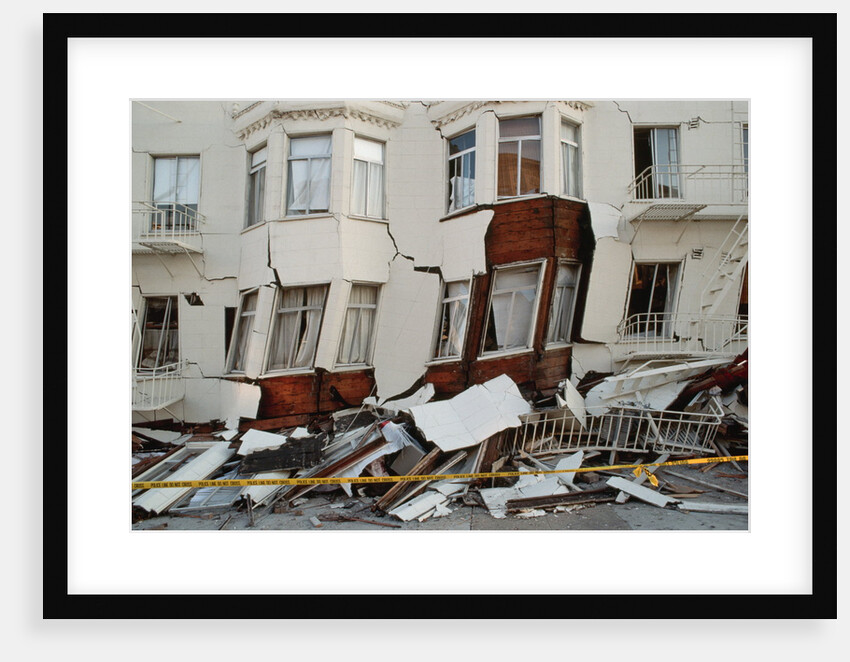 House Destroyed by Earthquake by Anonymous