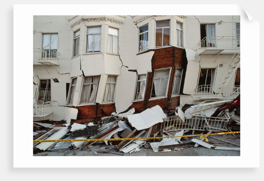House Destroyed by Earthquake by Anonymous