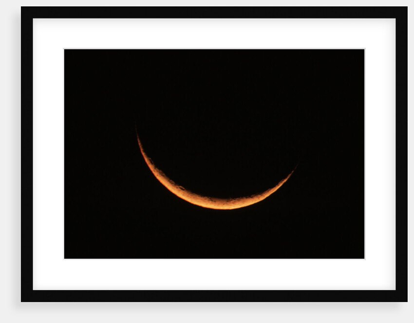 Crescent Moon Setting by Anonymous