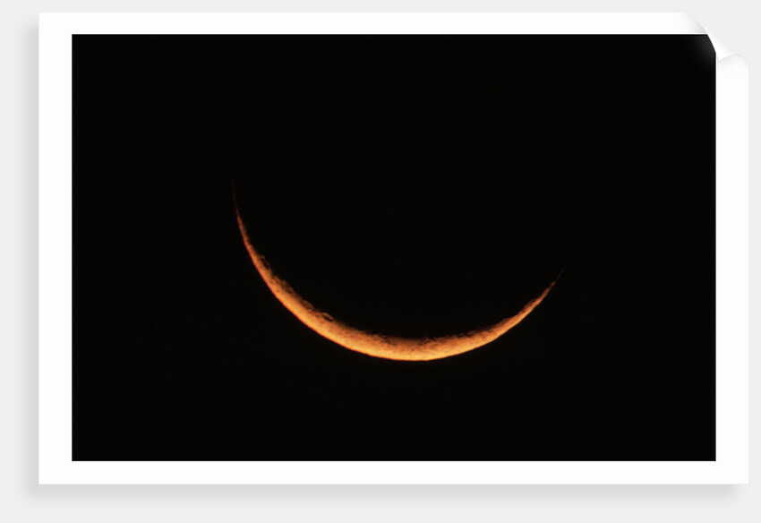 Crescent Moon Setting by Anonymous