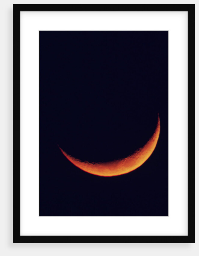 Crescent Moon Setting by Anonymous