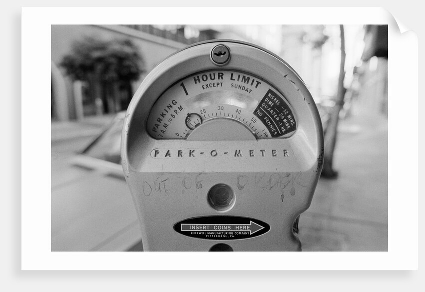 Close-up View of Parking Meter by Anonymous