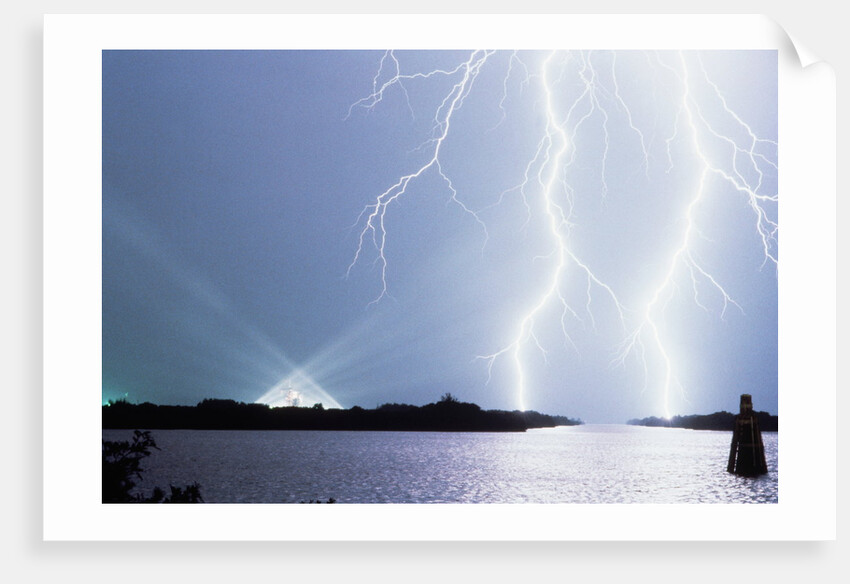 Lightning near Launch Pad by Anonymous