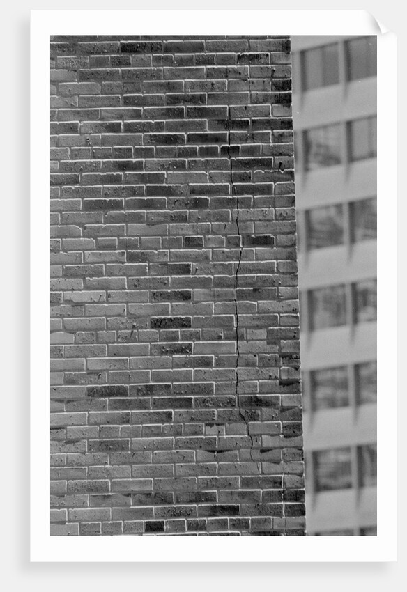 Wall Crack Caused by Earthquake by Anonymous